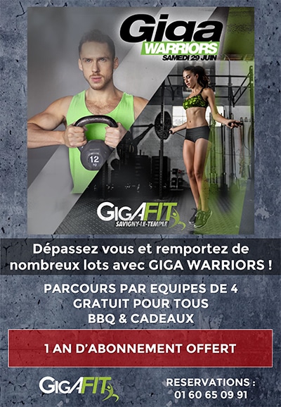 AFFICHE GIGA WARRIORS | Gigafit Savigny_Warrior